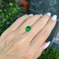 2.53 Ct. Tsavorite Garnet from Tanzania Life Style