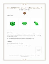 2.06 Ct. Tsavorite Garnet from Tanzania Appraisal