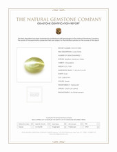 8.24 Ct. Chrysoberyl from Ceylon (Sri Lanka) Scan Report