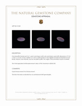 0.61 Ct. Semi-Black Opal from Australia Appraisal