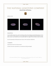 0.61 Ct. Semi-Black Opal from Australia Appraisal