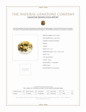 4.53 Ct. Yellow Citrine from Brazil Scan Report