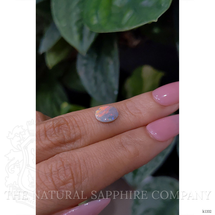 0.70 Ct. Cabochon Semi-Black Opal from Australia