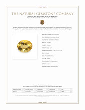 4.34 Ct. Yellow Citrine from Brazil Scan Report