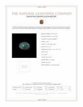 0.72 Ct. Multi Color Crystal Opal (Jelly Opal) from Australia Scan Report