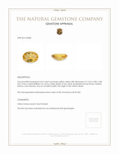 4.62 Ct. Citrine from Brazil Appraisal