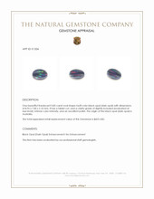 0.85 Ct. Multi Color Black Opal (Dark Opal) from Australia Appraisal