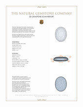 0.85 Ct. Black Opal from Australia 3 D Scan Report