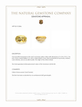 6.08 Ct. Yellow Citrine from Brazil Appraisal