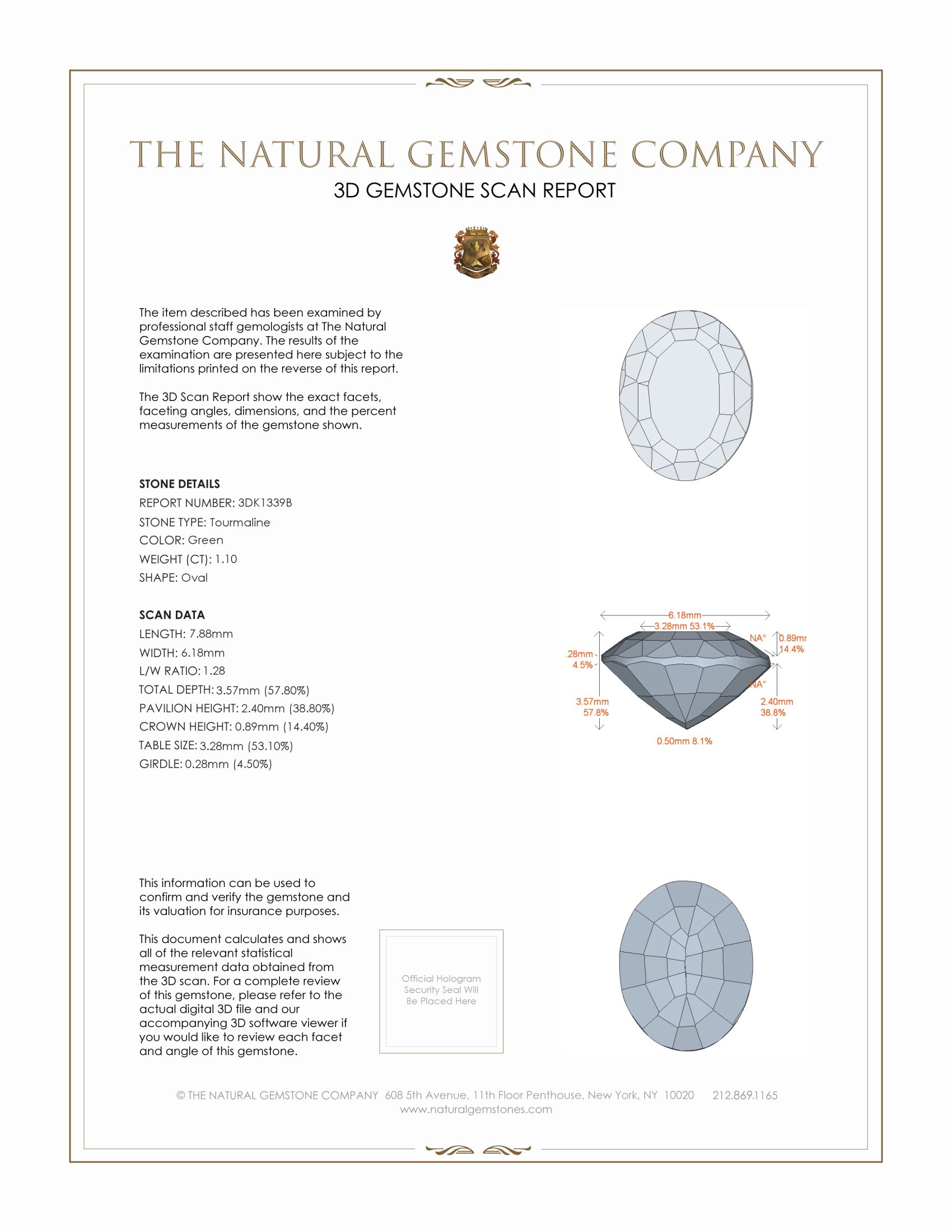 1.10 Ct. Tourmaline from Mozambique