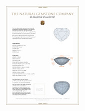 2.11 Ct. Garnet from Ceylon (Sri Lanka) 3 D Scan Report