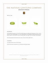 1.82 Ct. Tourmaline from Mozambique Appraisal