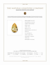 5.05 Ct. Orangish Yellow Citrine from Brazil Scan Report