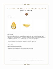 4.07 Ct. Yellow Citrine from Brazil Appraisal