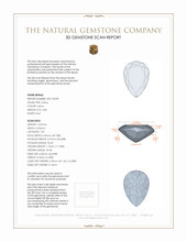 3.83 Ct. Citrine from Brazil 3 D Scan Report