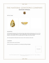 4.53 Ct. Yellow Citrine from Brazil Appraisal