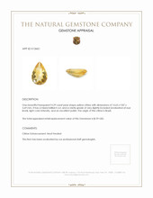 4.29 Ct. Citrine from Brazil Appraisal