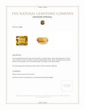 2.88 Ct. Citrine from Brazil Appraisal
