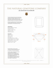 3.06 Ct. Citrine from Brazil 3 D Scan Report