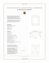 3.06 Ct. Citrine from Brazil 3 D Scan Report