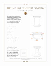 3.06 Ct. Citrine from Brazil 3 D Scan Report
