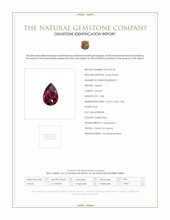 2.88 Ct. Purplish Red Garnet from Ceylon (Sri Lanka) Scan Report