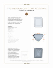 3.77 Ct. Citrine from Brazil 3 D Scan Report
