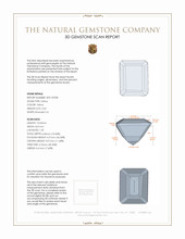 3.55 Ct. Citrine from Brazil 3 D Scan Report