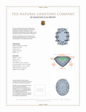 3.89 Ct. Citrine from Brazil 3 D Scan Report