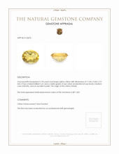 3.78 Ct. Yellow Citrine from Brazil Appraisal