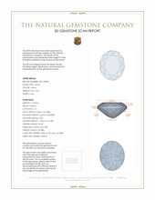 3.50 Ct. Citrine from Brazil 3 D Scan Report