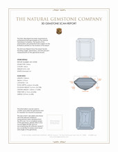 2.58 Ct. Citrine from Brazil 3 D Scan Report