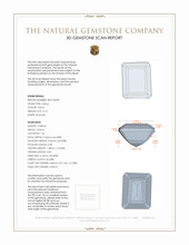 3.13 Ct. Citrine from Brazil 3 D Scan Report