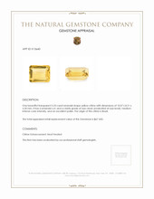 3.33 Ct. Citrine from Brazil Appraisal