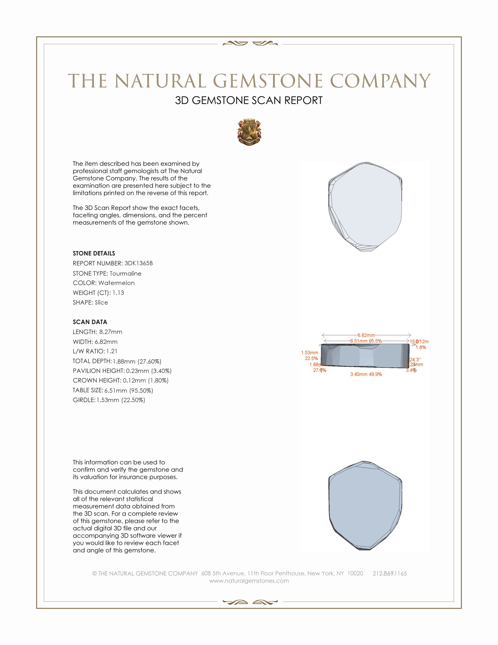 1.13 Ct. Tourmaline from Mozambique