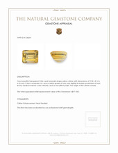 3.86 Ct. Citrine from Brazil Appraisal