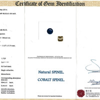 4.98 Ct. Cobalt Spinel from Ceylon (Sri Lanka) Scan Report