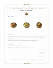 19.15 Ct. Chrysoberyl from Ceylon (Sri Lanka) Appraisal