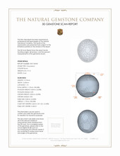 19.15 Ct. Chrysoberyl from Ceylon (Sri Lanka) 3 D Scan Report