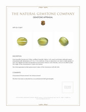 4.55 Ct. Chrysoberyl from Ceylon (Sri Lanka) Appraisal