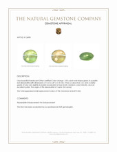 2.05 Ct. Cabochon Alexandrite from Ceylon (Sri Lanka) Appraisal