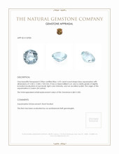 6.92 Ct. Aquamarine from Ceylon (Sri Lanka) Appraisal