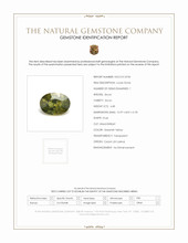 4.48 Ct. Greenish Yellow Zircon from Ceylon (Sri Lanka) Scan Report