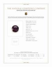 1.06 Ct. Pinkish Brown Zircon from Ceylon (Sri Lanka) Scan Report