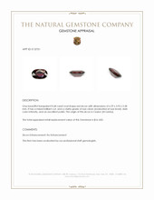 0.68 Ct. Red Zircon from Ceylon (Sri Lanka) Appraisal