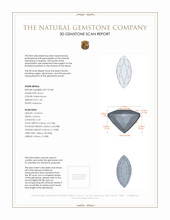 1.45 Ct. Zircon from Ceylon (Sri Lanka) 3 D Scan Report
