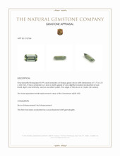 0.99 Ct. Zircon from Ceylon (Sri Lanka) Appraisal