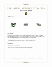 0.66 Ct. Green Zircon from Ceylon (Sri Lanka) Appraisal
