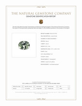 0.66 Ct. Green Zircon from Ceylon (Sri Lanka) Scan Report