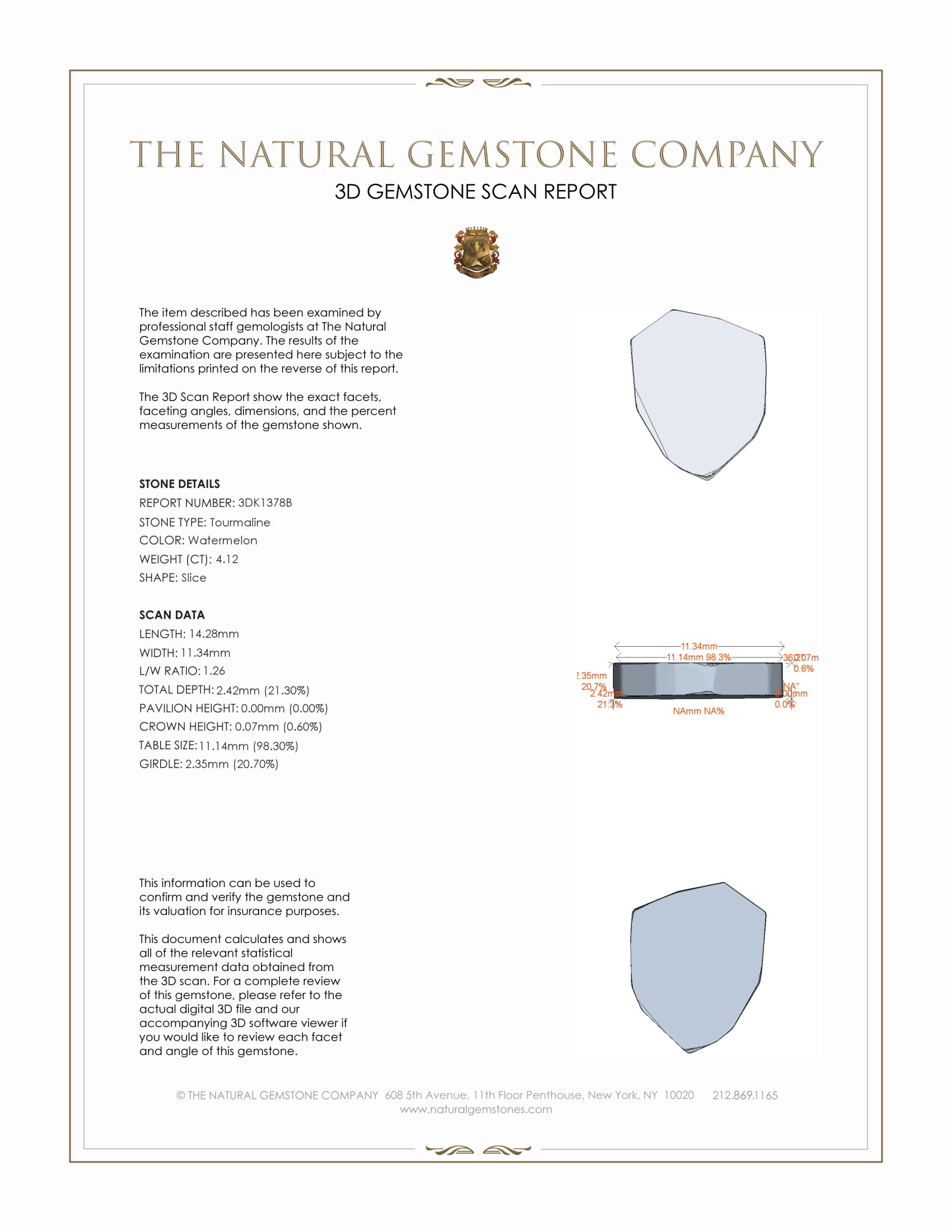 4.12 Ct. Tourmaline from Mozambique